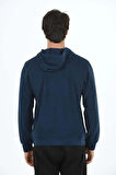 Erkek Supersoft Kapüşonlu Selanik Kumaş Sweatshirt 5236-H