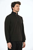 Erkek Supersoft Yarım fermuar Yakalı Selanik Kumaş Sweatshirt 5237-S