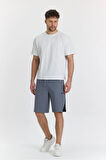 Erkek Polycotton Şort Gri 6048-G