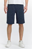 Erkek Polycotton Şort Lacivert 6049-L