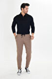 Erkek Polycotton Esnek Jogger Pantalon Siyah 5801-S