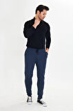 Erkek Polycotton Esnek Jogger Pantalon Siyah 5801-S