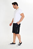Erkek StretchFit Kargo Cepli Esnek Şort Lacivert 6040-L