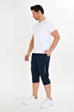 Erkek StretchFit Kargo Cepli Esnek Kapri Bej 6035-B