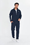 Erkek Pamuklu Eşofman Takımı Lacivert 201550-L
