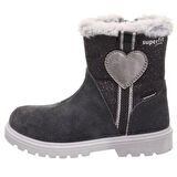 Velour Superfit Goretex Çocuk Kar Botu Füme