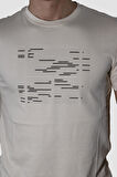 GLOBAY 3170 HSK BASKILI PENYE T-SHIRT-BEJ
