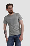 GLOBAY 3087 HSK BASKILI PENYE T-SHIRT-HAKİ