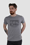 GLOBAY 3074 HSK BASKILI PENYE T-SHIRT-ANTRASİT