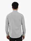 Dufy Kahverengi Erkek Slim Fit Pitikare Desenli Brent Yaka Uzun Kol Gömlek - 102996