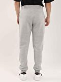 Dufy Gri Melanj Erkek Oversize Pamuklu Casual Eşofman Altı - 103772
