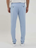 Dufy Mavi Erkek Slim Fit Fitilli Jogger Pantolon - 104486