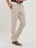 Dufy Bej Erkek Slim Fit Fitilli Jogger Pantolon - 104493