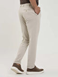 Dufy Bej Erkek Slim Fit Fitilli Jogger Pantolon - 104493