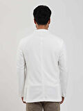Dufy Ekru Erkek Slim Fit Düz Mono Yaka Casual Ceket - 104444