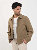 Dufy Vizon Erkek Regular Fit Düz Klasik Yaka Bomber Mont - 104399