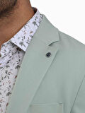 Dufy Yeşil Erkek Slim Fit Düz Mono Yaka Casual Ceket - 104431