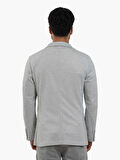 Dufy Haki Erkek Slim Fit Armürlü Mono Yaka Ceket - 104433
