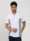 Dufy Beyaz Erkek Slim Fit Düz Polo Yaka Tshirt - 105259
