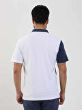Dufy Beyaz Erkek Slim Fit Desenli Polo Yaka Tshirt - 105269