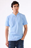 Mavi Erkek Slim Fit Desenli Polo Yaka T-shirt 