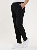 Dufy Siyah Erkek Slim Fit Düz Pantolon - 106954