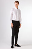 Siyah   Çizgili Erkek Takım Elbise - Slim Fit