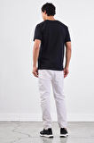 Siyah   Düz Erkek T-Shirt - Slim Fit