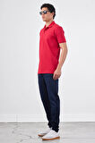 Kırmızı   Düz Erkek T-Shirt - Slim Fit
