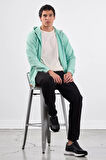 Mint Yeşili    Erkek Sweatshırt - Regular Fit