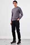 Antrasit    Erkek Sweatshırt - Regular Fit