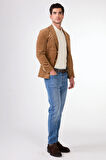 Bej    Erkek Ceket - Slim Fit