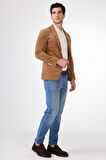 Bej    Erkek Ceket - Slim Fit
