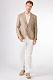 Bej    Erkek Ceket - Slim Fit