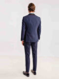 Dufy Lacivert Erkek Slim Fit Düz Şal Yaka Smokin Takım - 35711