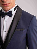 Dufy Lacivert Erkek Slim Fit Düz Şal Yaka Smokin Takım - 35711