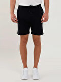 Dufy Lacivert Erkek Regular Fit Düz Casual Örme Short - 88543