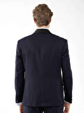 Dufy Lacivert Erkek Slim Fit Düz Sivri Yaka Smokin Takım - 92417