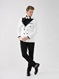 Dufy Ekru Erkek Slim Fit Düz Sivri Yaka Smokin Takım - 92441