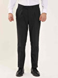 Dufy Antrasit Erkek Slim Fit Melanj Desenli Klasik Pantolon - 97662