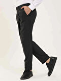 Dufy Antrasit Erkek Slim Fit Melanj Desenli Klasik Pantolon - 97662