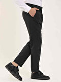 Dufy Antrasit Erkek Slim Fit Melanj Desenli Klasik Pantolon - 97662