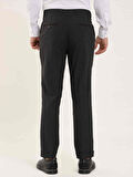 Dufy Antrasit Erkek Slim Fit Melanj Desenli Klasik Pantolon - 97662