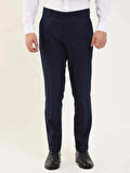 Dufy Lacivert Erkek Regular Fit Düz Klasik Pantolon - 97725