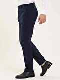Dufy Lacivert Erkek Regular Fit Düz Klasik Pantolon - 97725