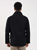 Dufy Lacivert Erkek Regular Fit Düz Casual Dik Yaka Mont - 98145