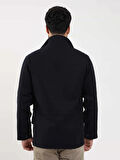 Dufy Lacivert Erkek Regular Fit Düz Casual Dik Yaka Mont - 98145
