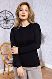 Kadın Badi Yuvarlak Yaka Sade Düz Body 6503