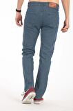 Erkek Denim Regular Fit Rahat Kalp Normal Bel Düz Paça Dört Mevsim Likralı Kot Pantolon 95505-Tint
