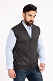 Erkek Orta Yaş ve Üzeri İnce Yün Triko Örgü Baba Yelek 5110